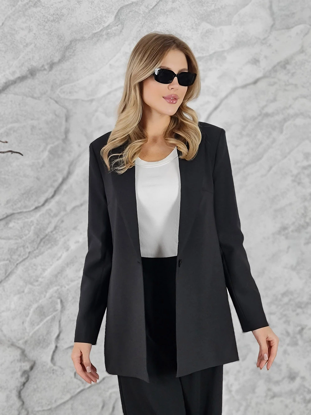 Пиджак черный арт. 13180 купить в интернет-магазине