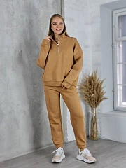 Костюм Imperial спортивный кофта на молнии и брюки песочный, фотография №1