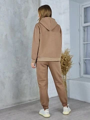 Костюм J-Clair спортивный с блестящими завязочками песочный, фотография №4