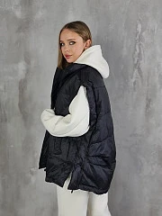 Жилет My Star Collection oversize чёрный, фотография №2