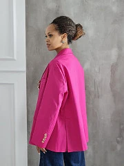 Пиджак Vicolo oversize на 2х пуговицах фуксия, фотография №3