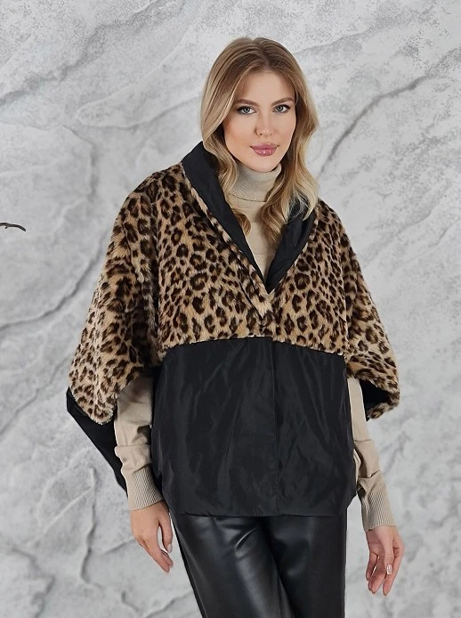 Куртка paquito черная леопард