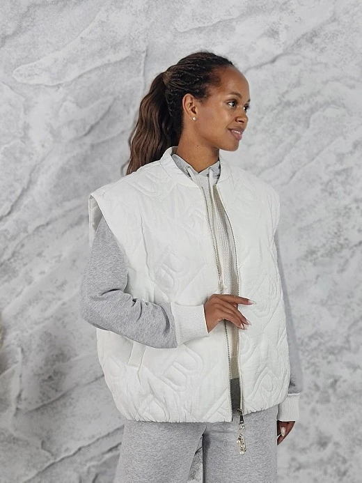 Жилет Barbara Alvisi короткий белый