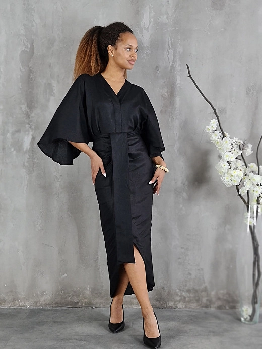 Платье CLOTHÉ с 3/4 рукавом черное