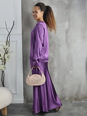 Костюм CLOTHÉ лонг и юбка макси фиолетовый, фотография №3