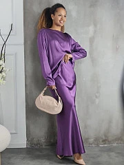 Костюм CLOTHÉ лонг и юбка макси фиолетовый, фотография №1