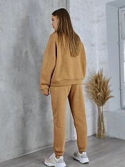 Костюм Imperial спортивный кофта на молнии и брюки песочный, фотография №4