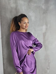 Костюм CLOTHÉ лонг и юбка макси фиолетовый, фотография №2