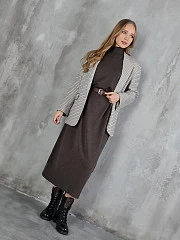Платье CLOTHÉ вязаное макси шоколад , фотография №4