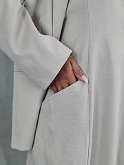 Пиджак CLOTHÉ с карманом на груди на одной пуговице бежевый, фотография №6