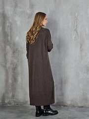 Платье CLOTHÉ вязаное макси шоколад , фотография №3
