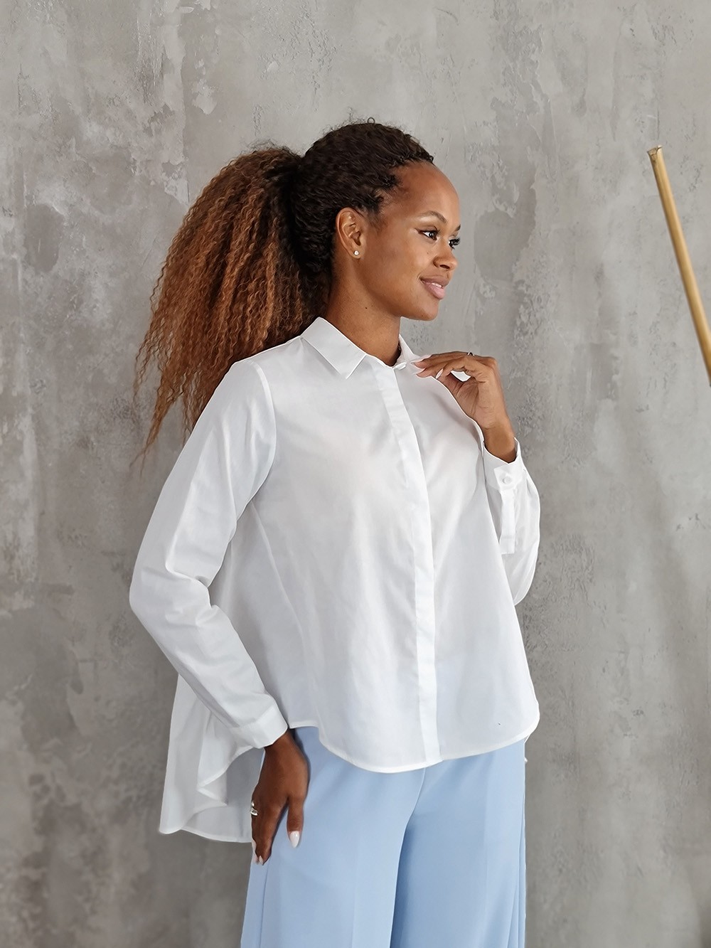 Рубашка Imperial со швом на спине белая, фотография №1