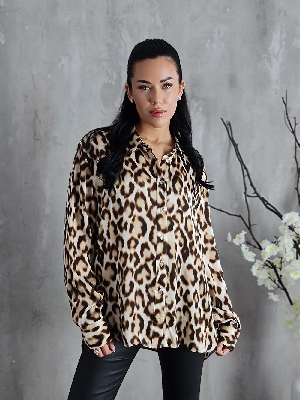 Рубашка Imperial с принтом леопард, фотография №1