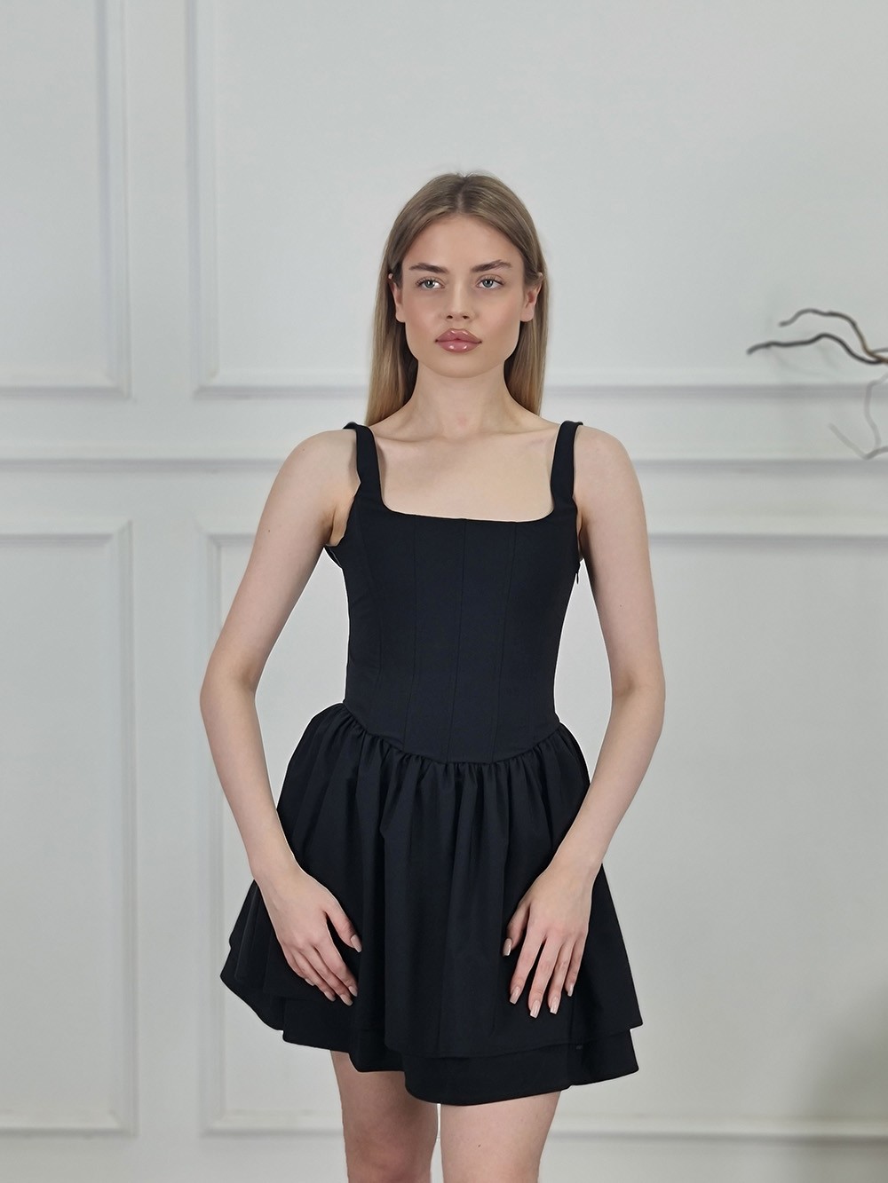 Платье Imperial с корсетом черное, фотография №1