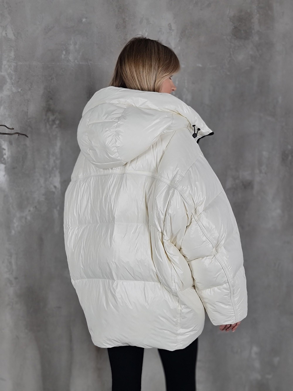 Куртка Vicolo с черной молнией белая, фотография №3