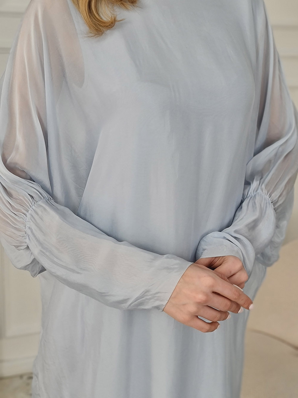 Платье CLOTHÉ свободное голубое, фотография №2