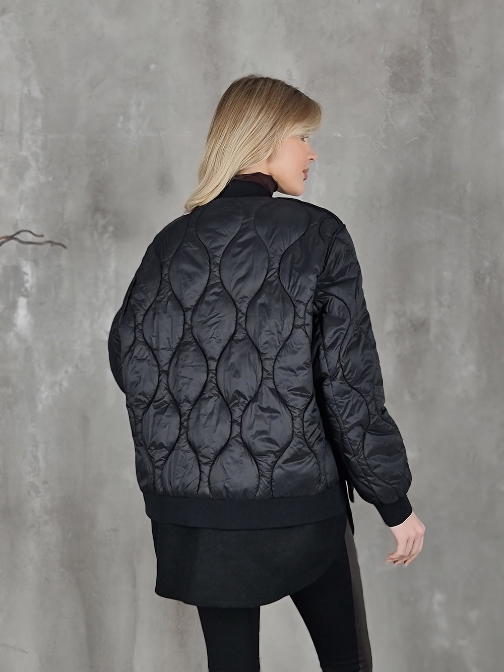 Бомбер Vicolo стеганный черный , фотография №3