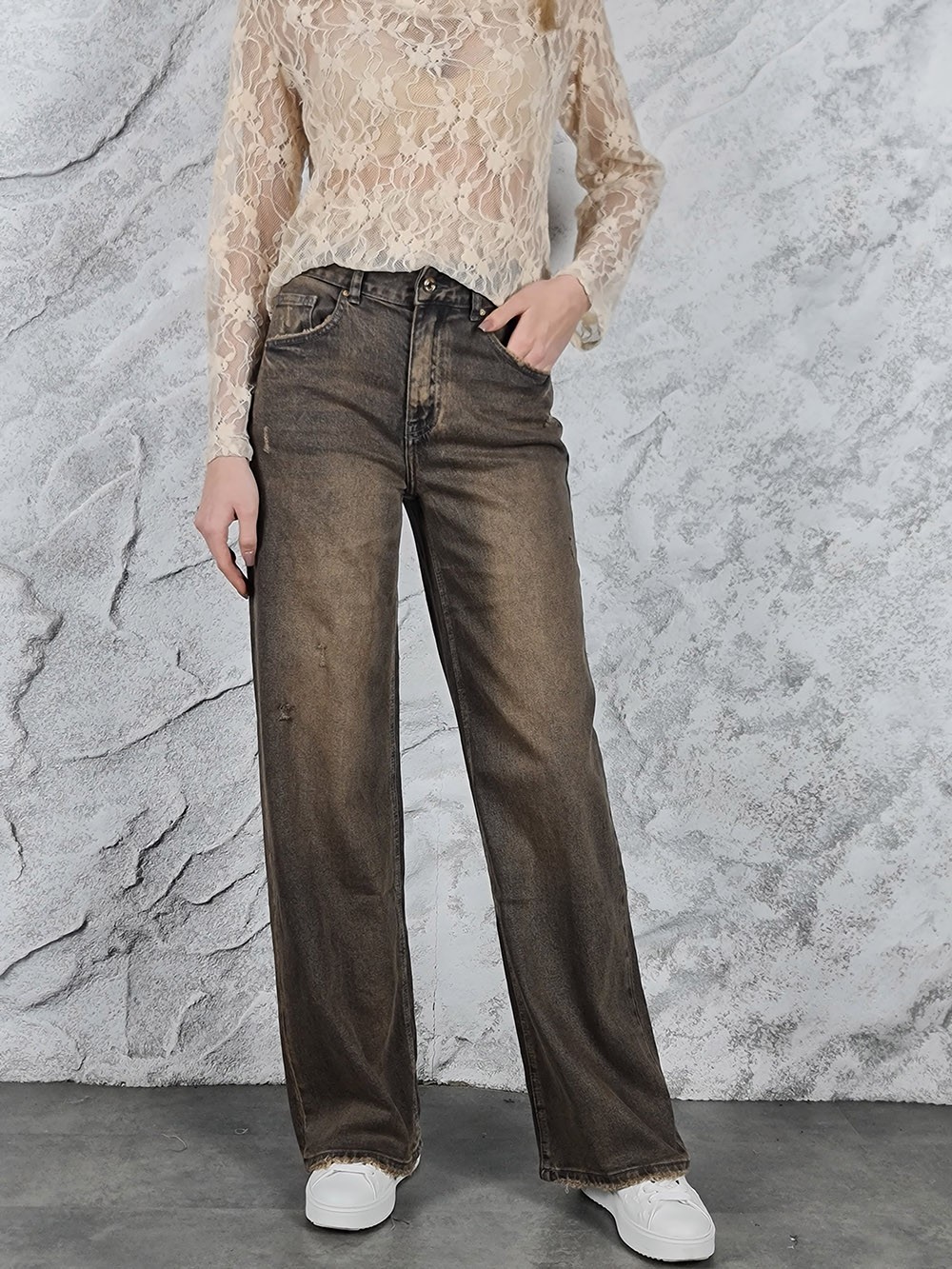 Джинсы Miss Bonbon винтажные шоколад, фотография №1