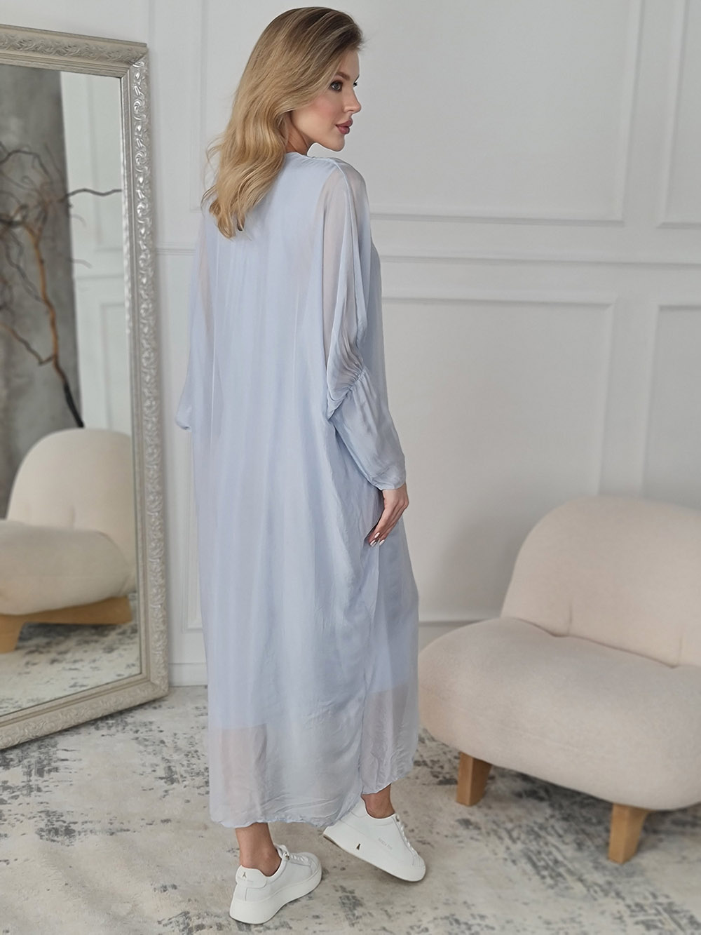 Платье CLOTHÉ свободное голубое, фотография №3