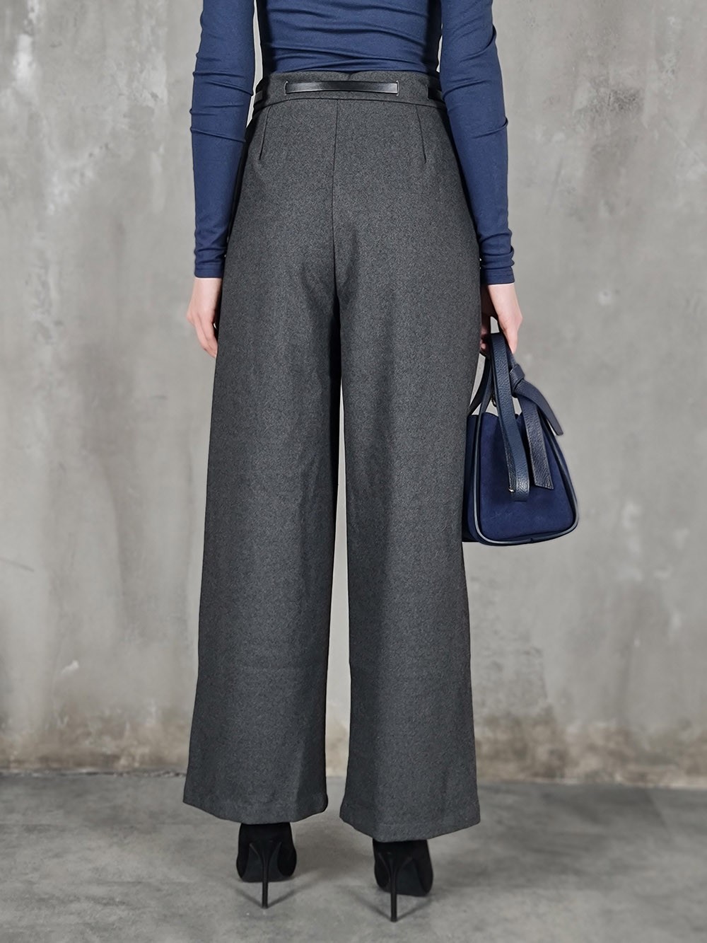 Брюки Manosque с ремнем серые, фотография №4