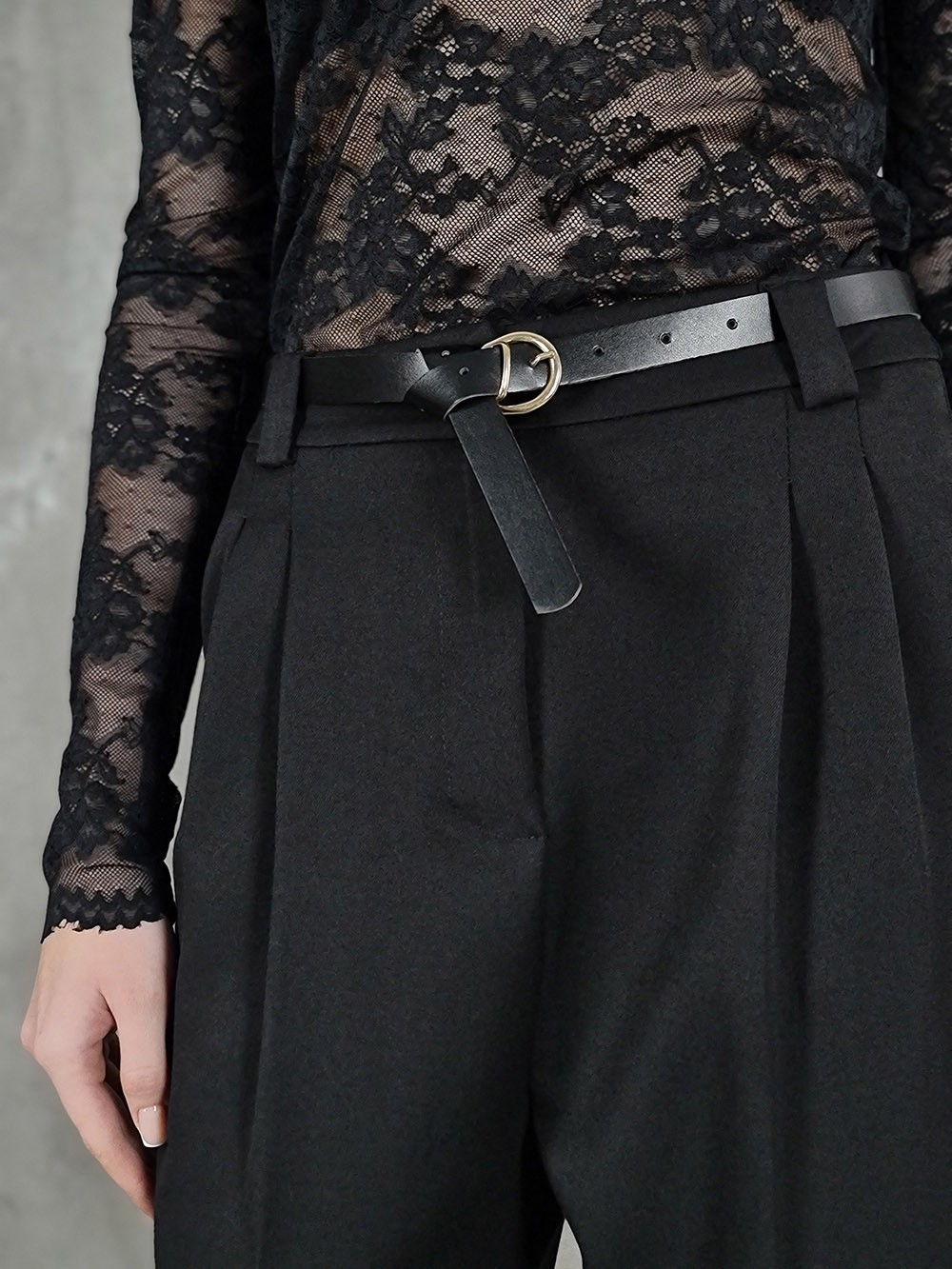 Брюки LUMA с ремнем черные, фотография №5