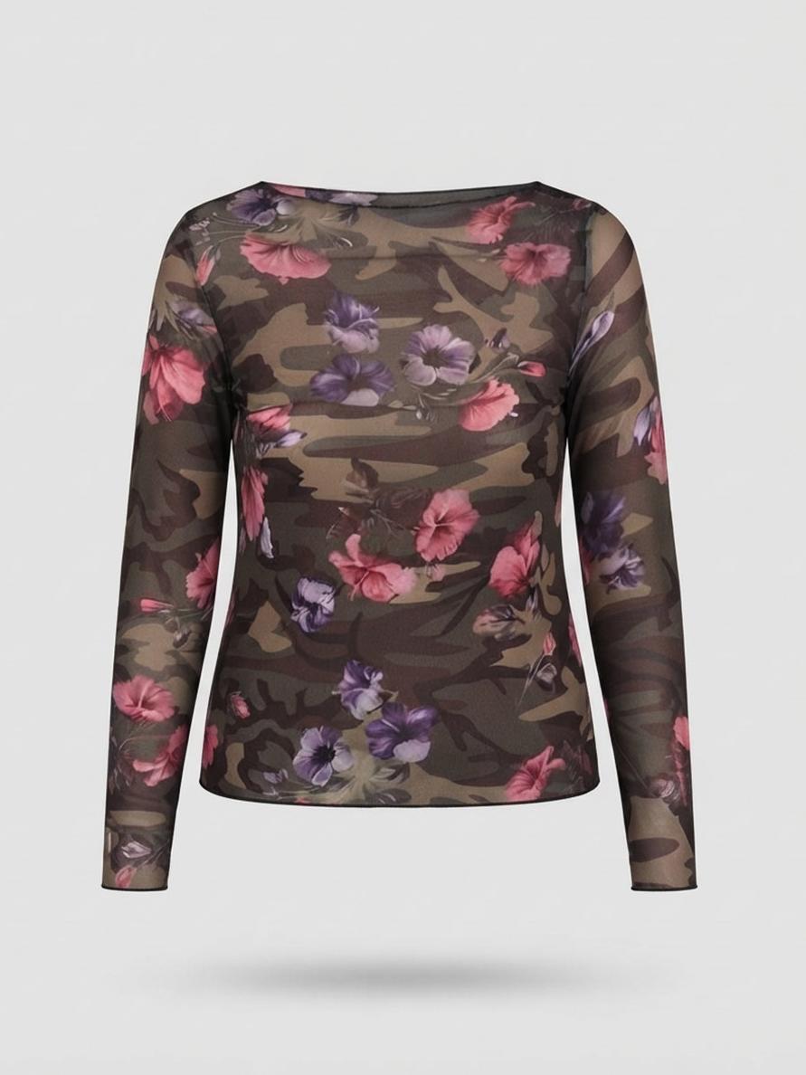 Лонгслив Cashmere Blend милитари с кашемиром хаки, фотография №3