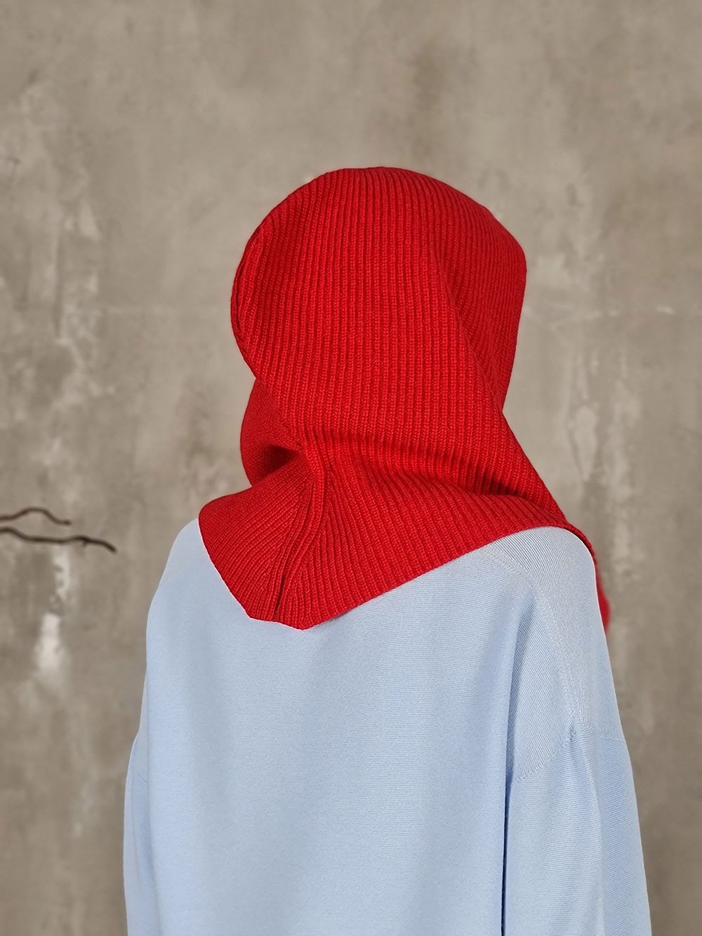 Капор Vicolo на завязках красный, фотография №3