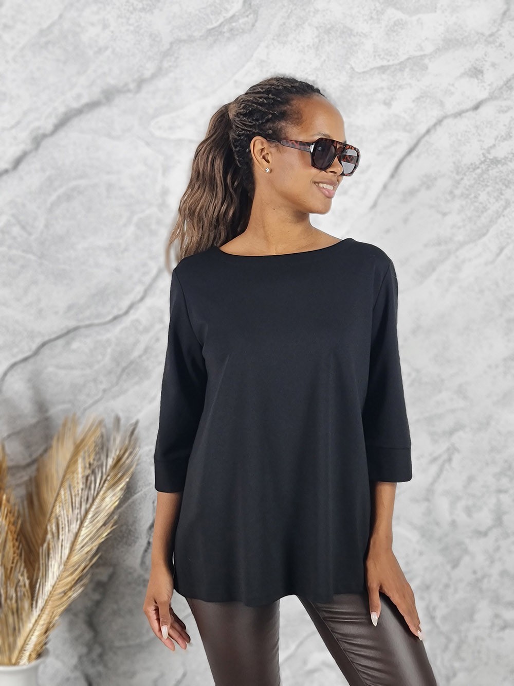 Кофта Imperial рукав 3/4 черная, фотография №2