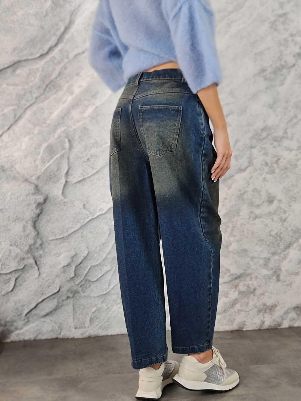 Джинсы Dixie бананы цвет синий винтаж, фотография №3