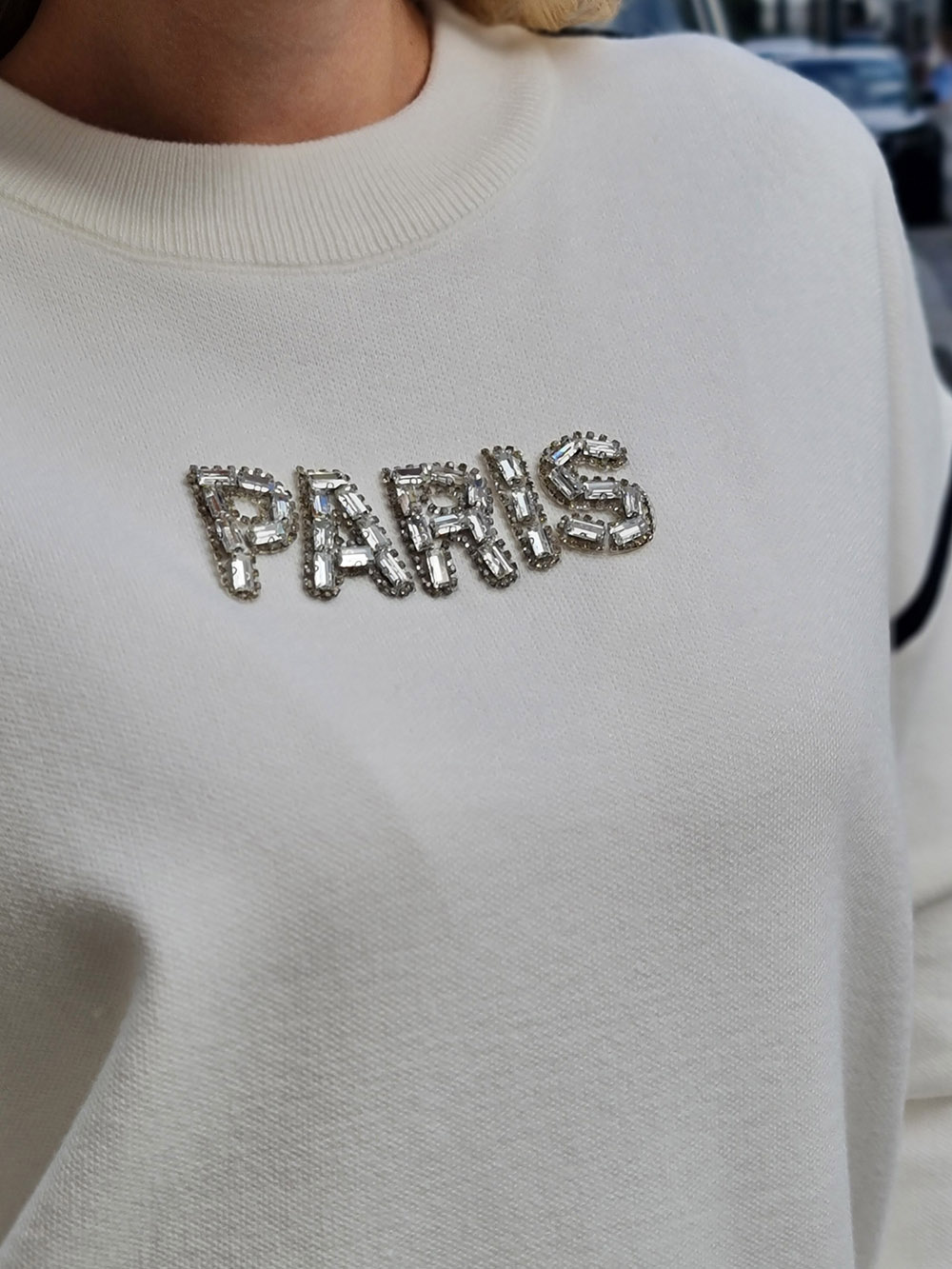Джемпер J-Clair с надписью PARIS белый, фотография №5