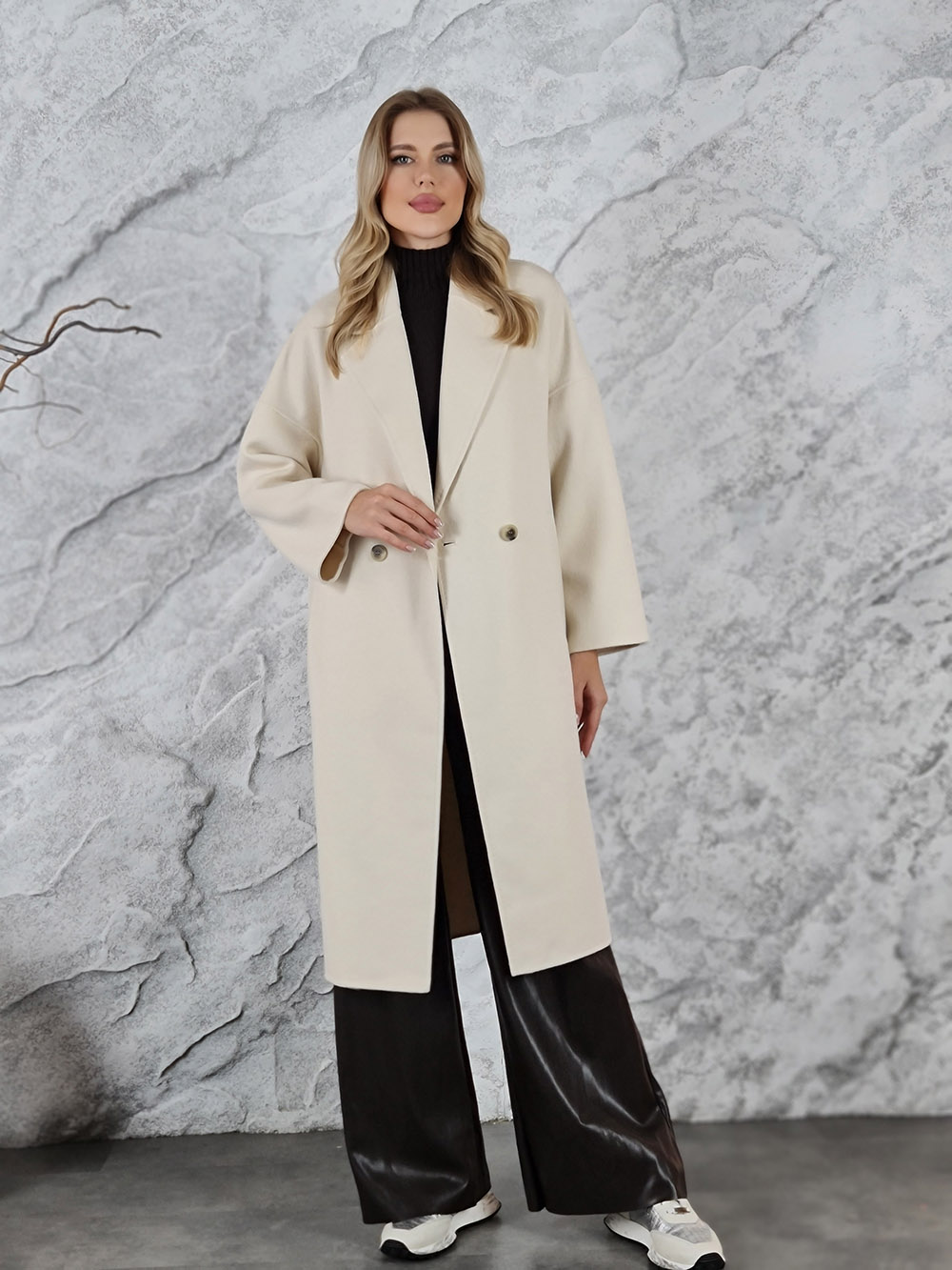 Пальто Vicolo две пуговицы молочное, фотография №1