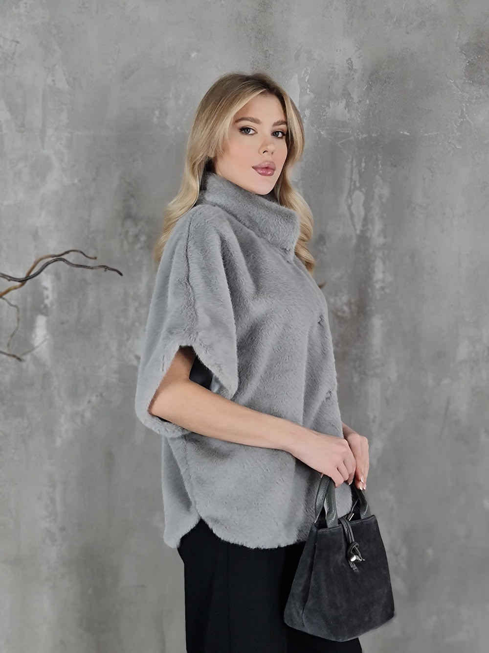 Жилет PAQUITO экомех серый, фотография №3