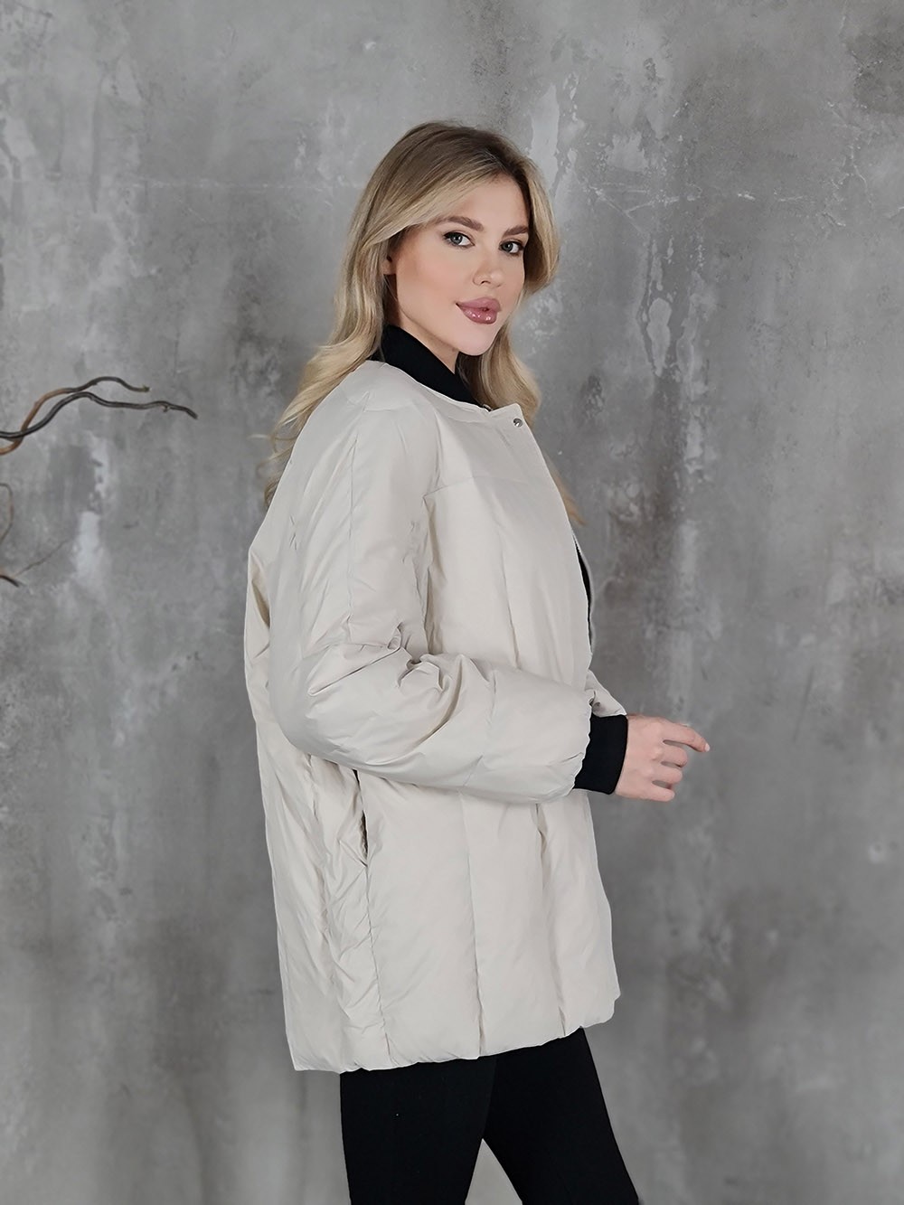 Бомбер My Star Collection молочный , фотография №2