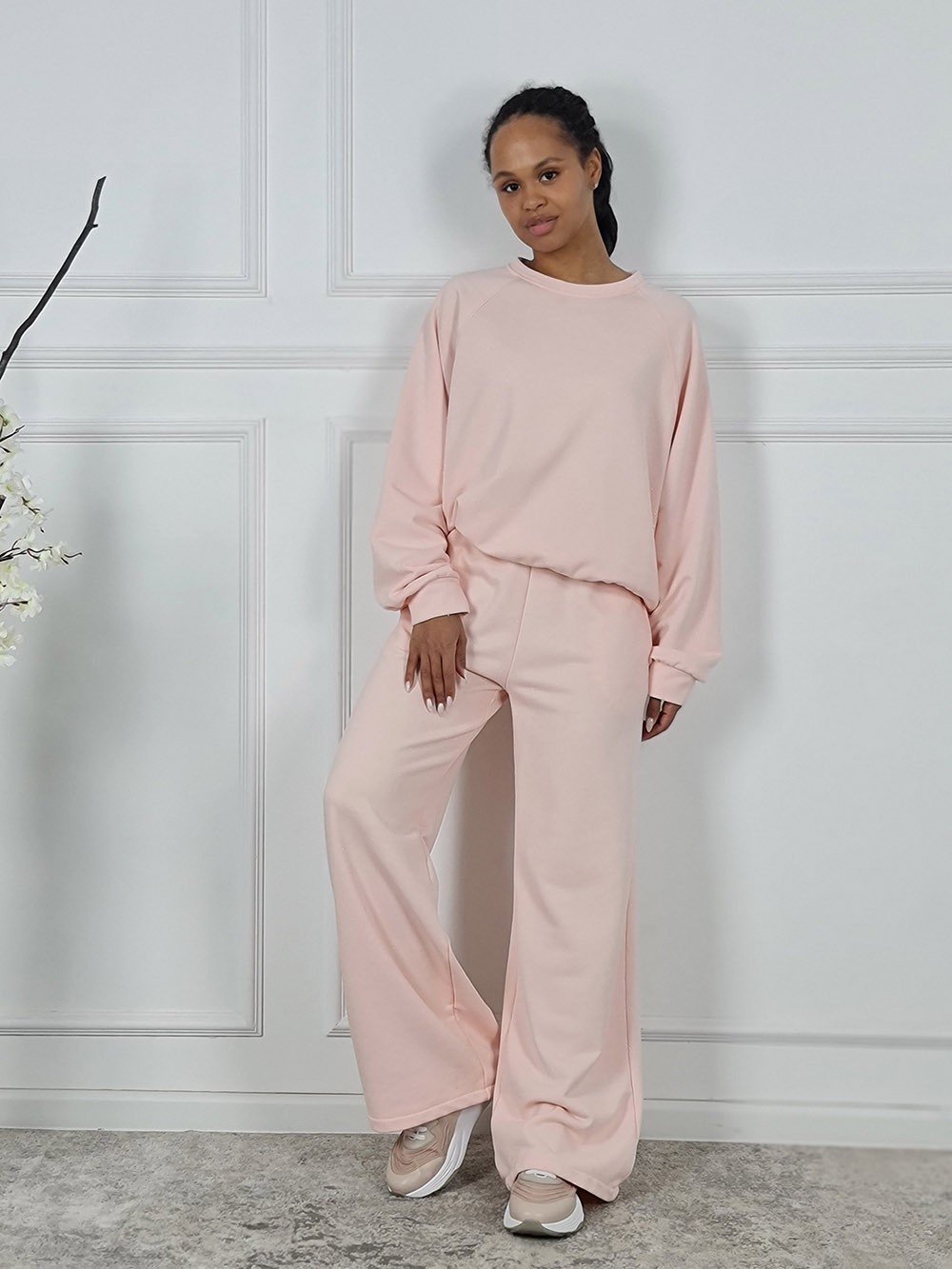 Костюм MOOIJ с блестками свитшот и брюки пудра, фотография №1