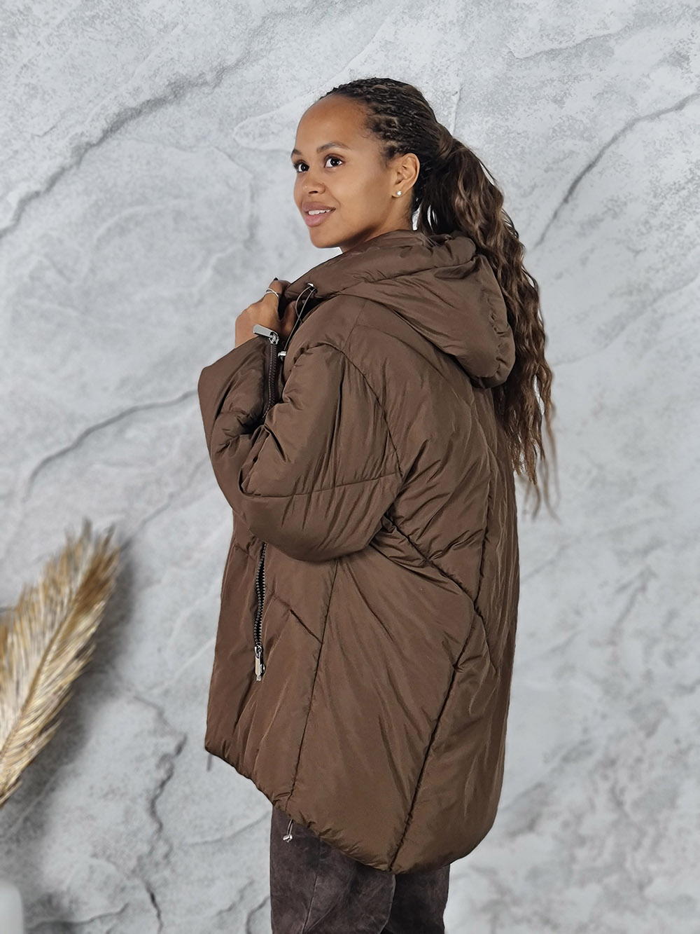 Куртка Please с капюшоном шоколад, фотография №2