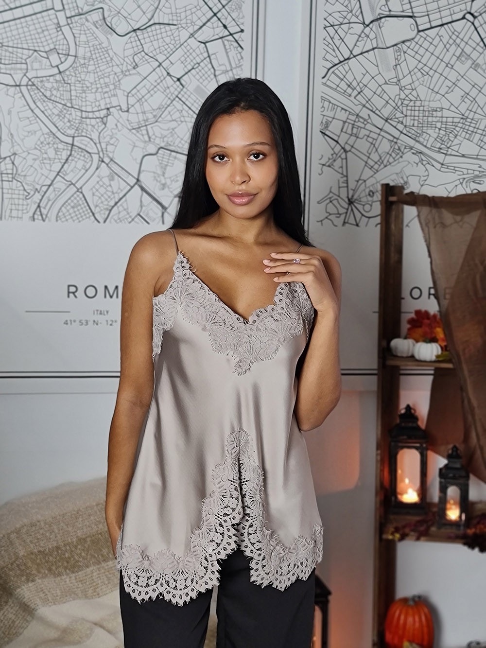 Топ Philia loft с вышивкой бежевый , фотография №1