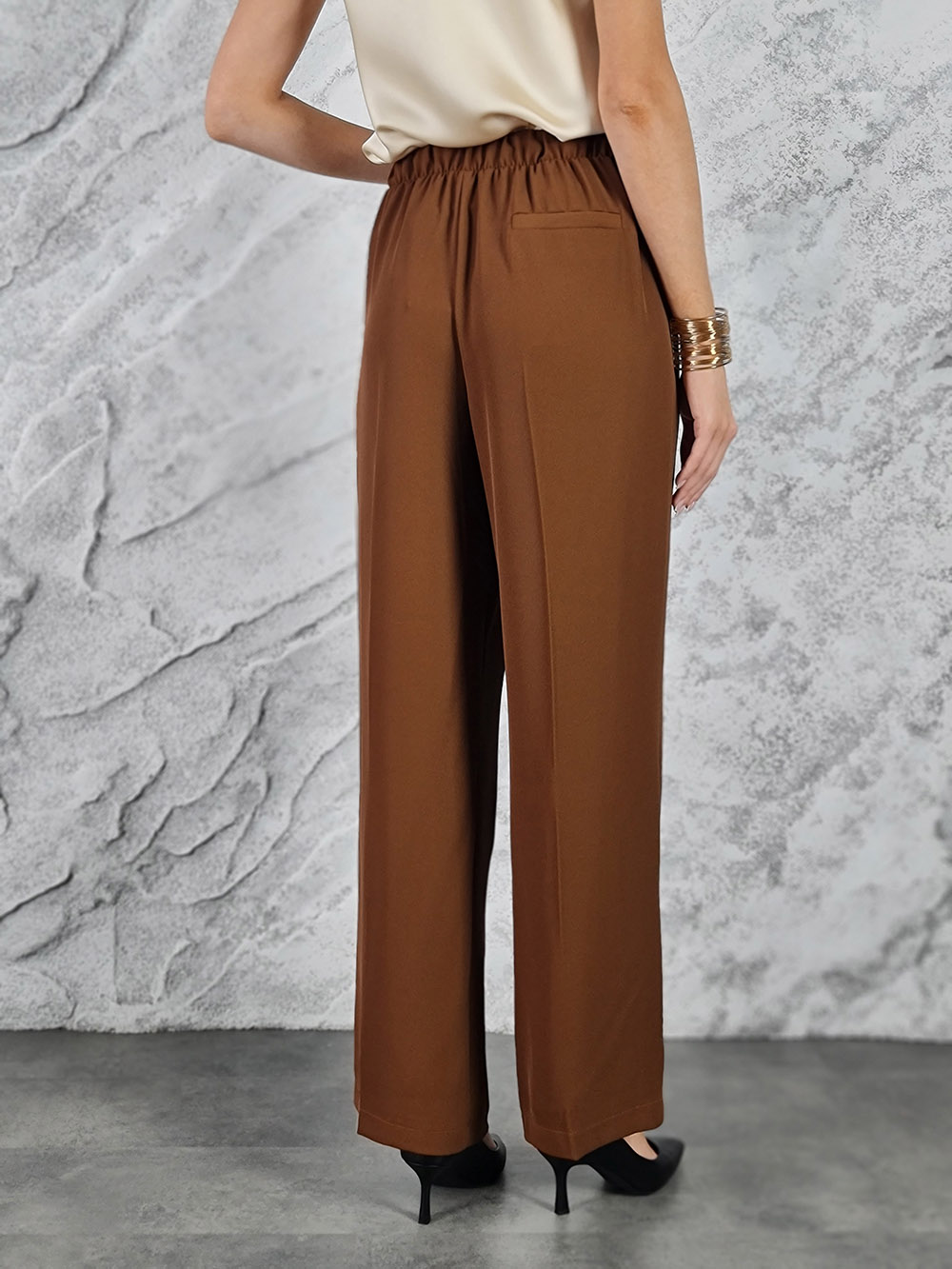 Брюки imperial резинка сзади карамель, фотография №3