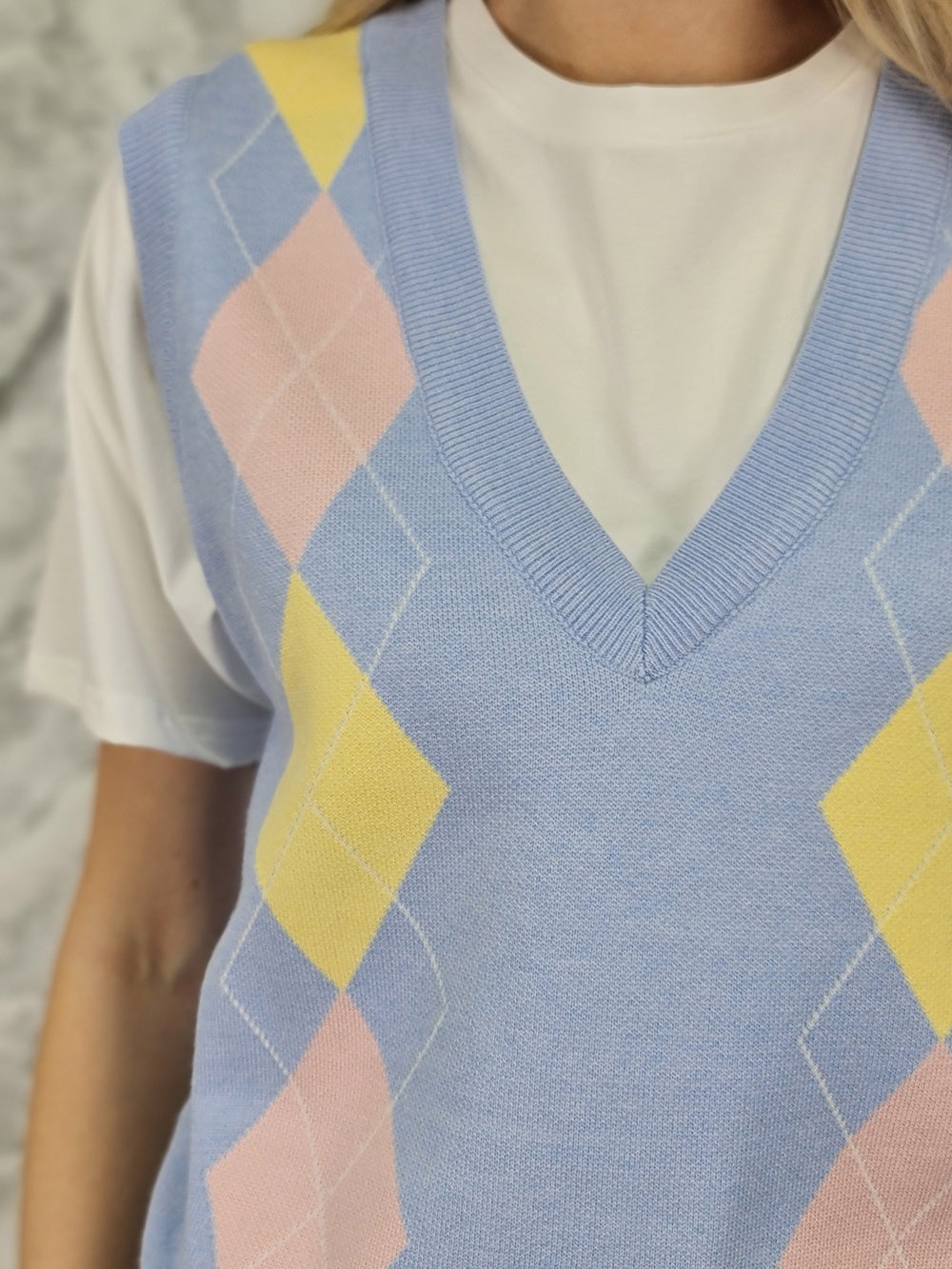 Футболка Lavysh с жилетом голубая, фотография №4