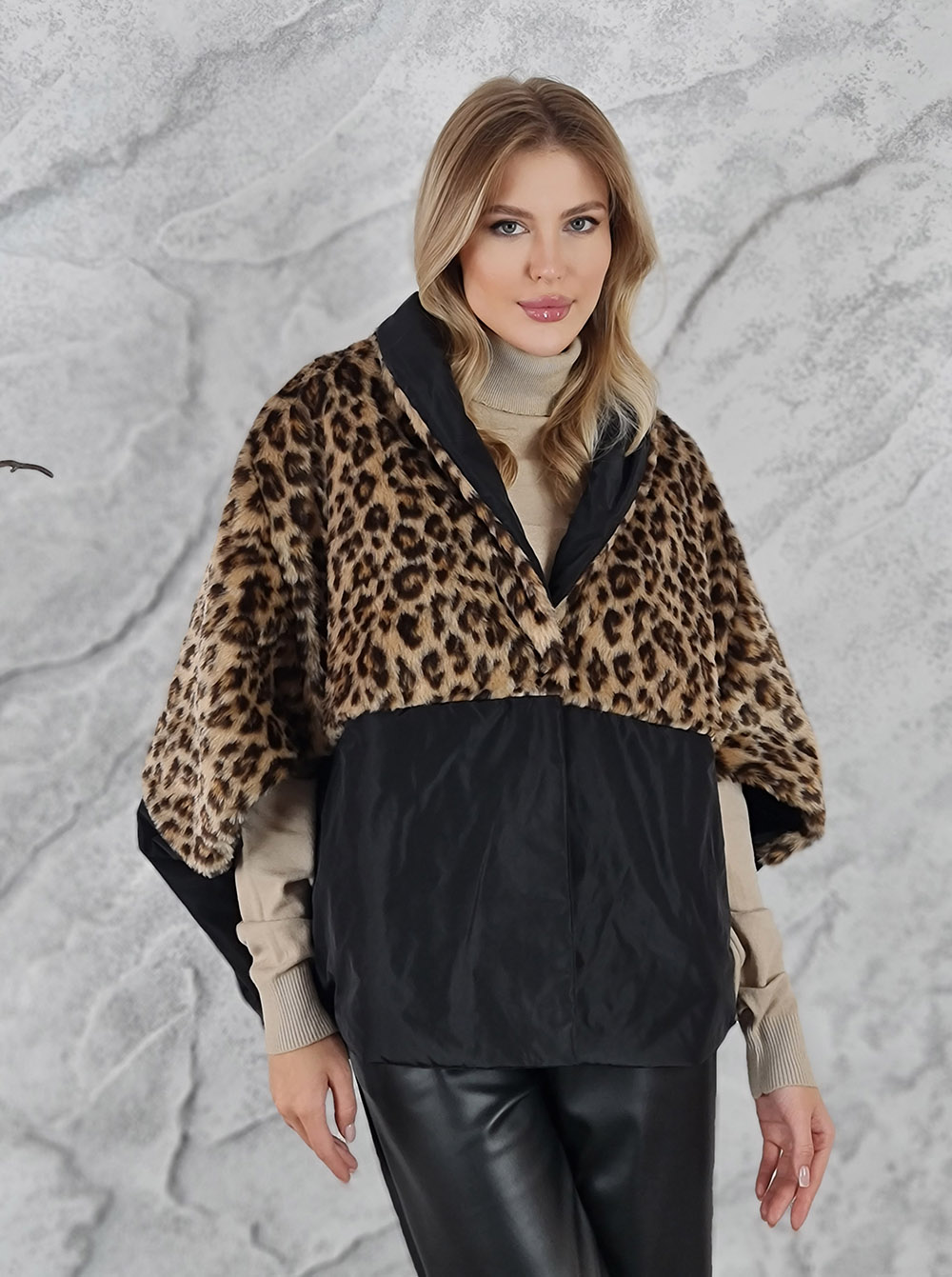 Куртка paquito черная леопард , фотография №1