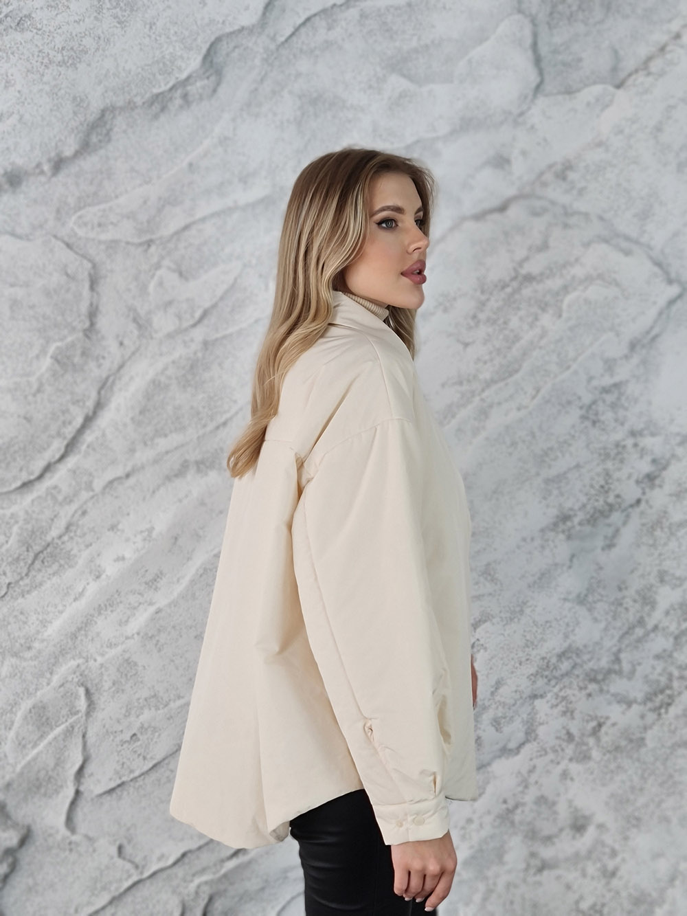 Куртка Vicolo рубашка с кармашком молочная, фотография №4