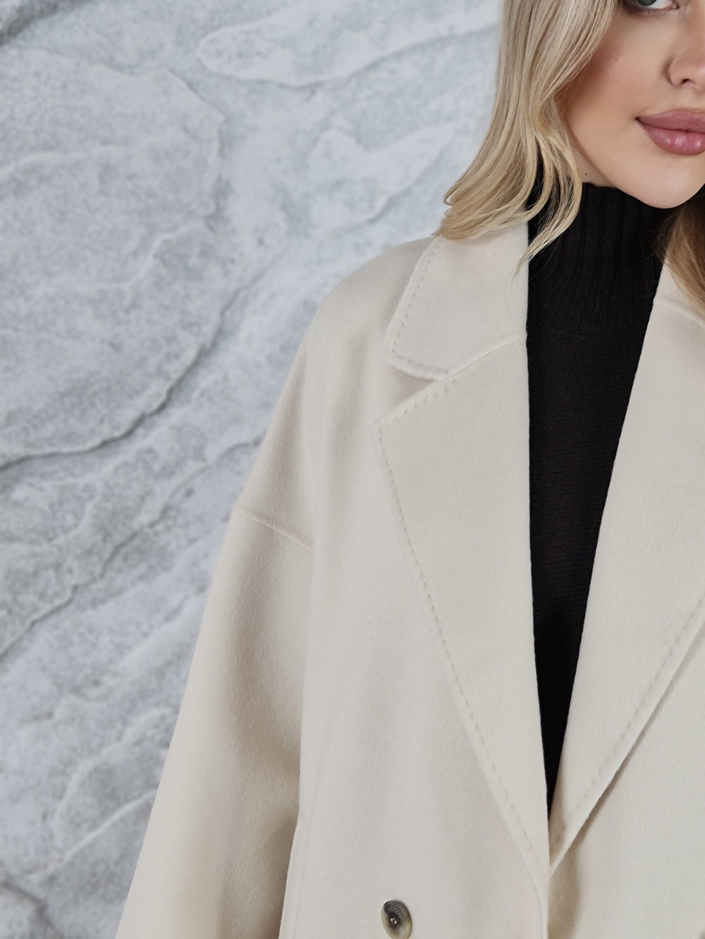 Пальто Vicolo две пуговицы молочное, фотография №4