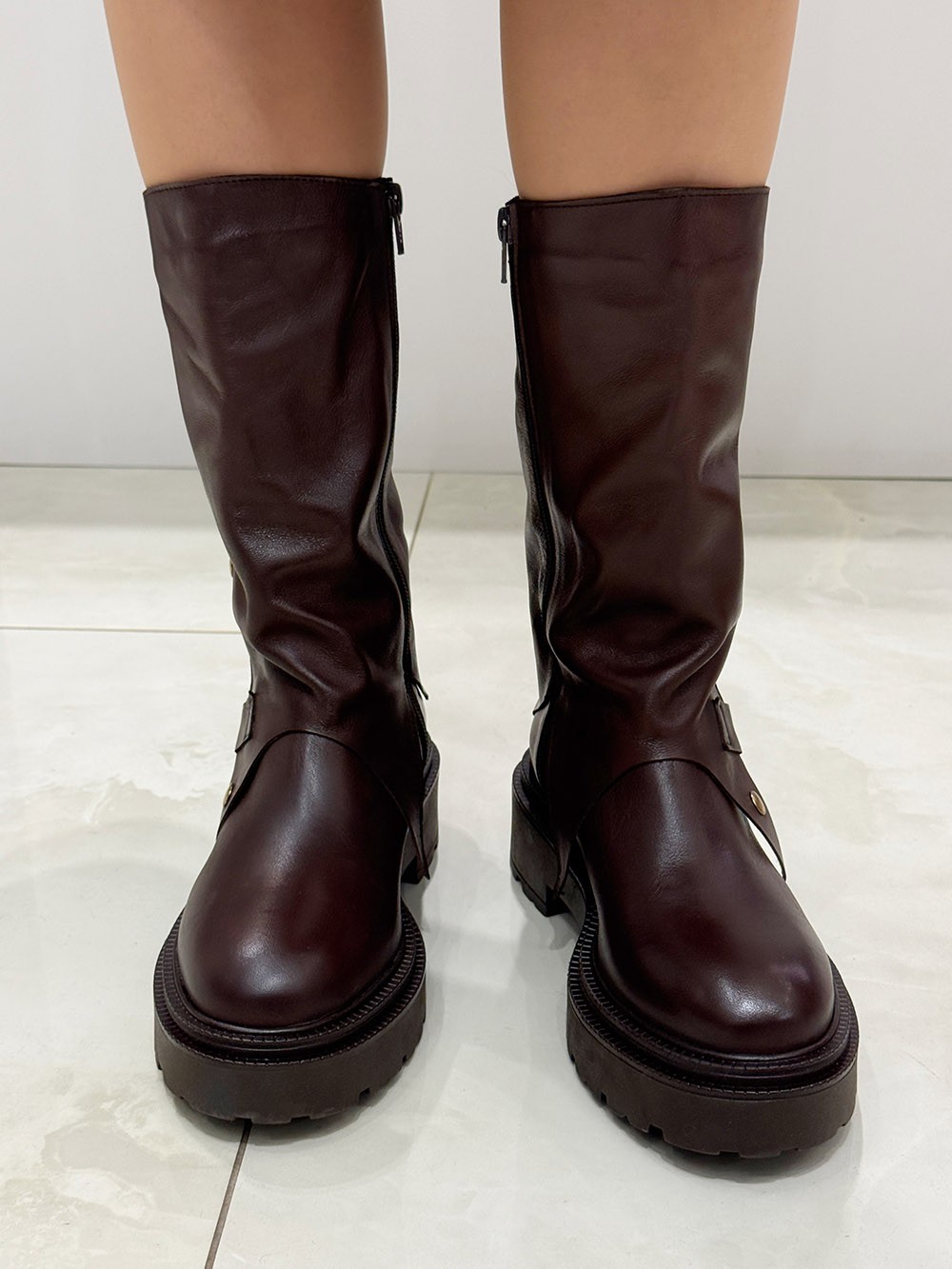 Ботинки FEDERICA LANCIONI нат.кожа шоколад , фотография №2