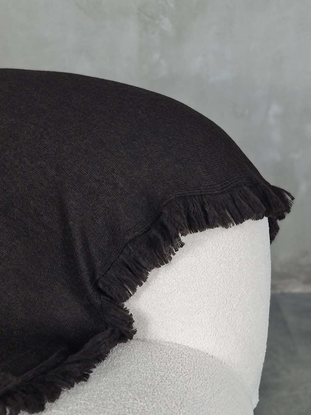 Палантин объёмный шоколад, фотография №2