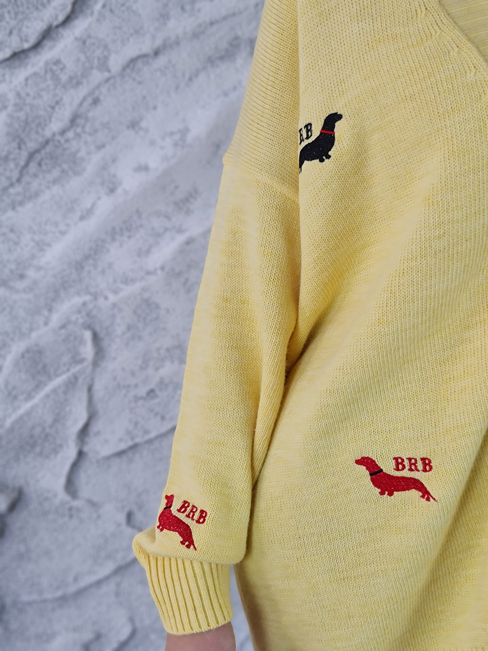 Кардиган Barbara Alvisi удлиненный таксы желтый, фотография №4