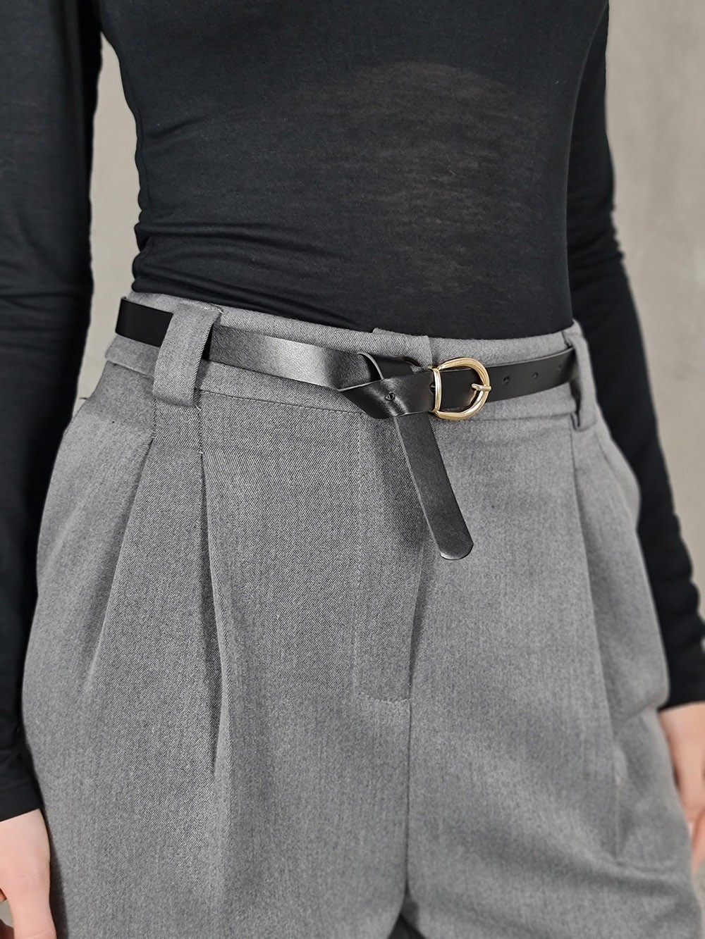 Брюки LUMA с ремнем серые, фотография №5