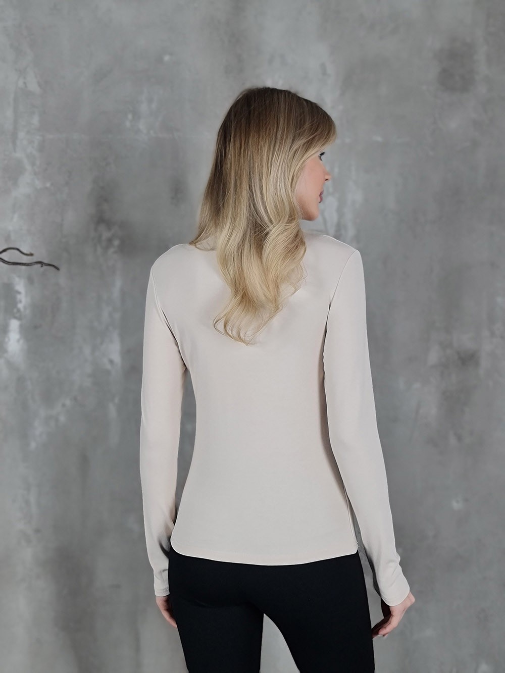 Водолазка My Star Collection с полоской по середине кремовая, фотография №3