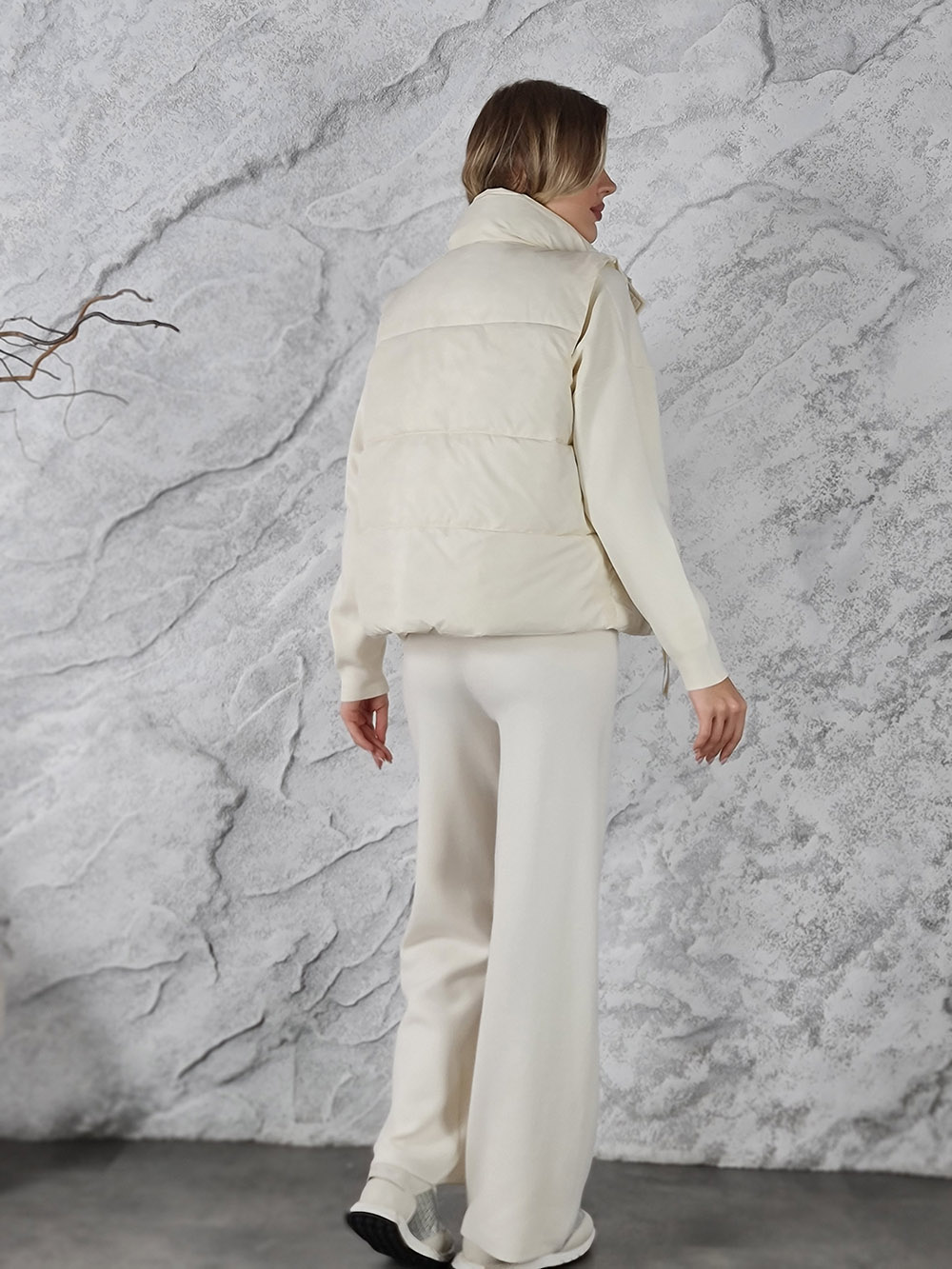 Костюм-тройка BEAUTY WOMEN джемпер без ворота молочный , фотография №4