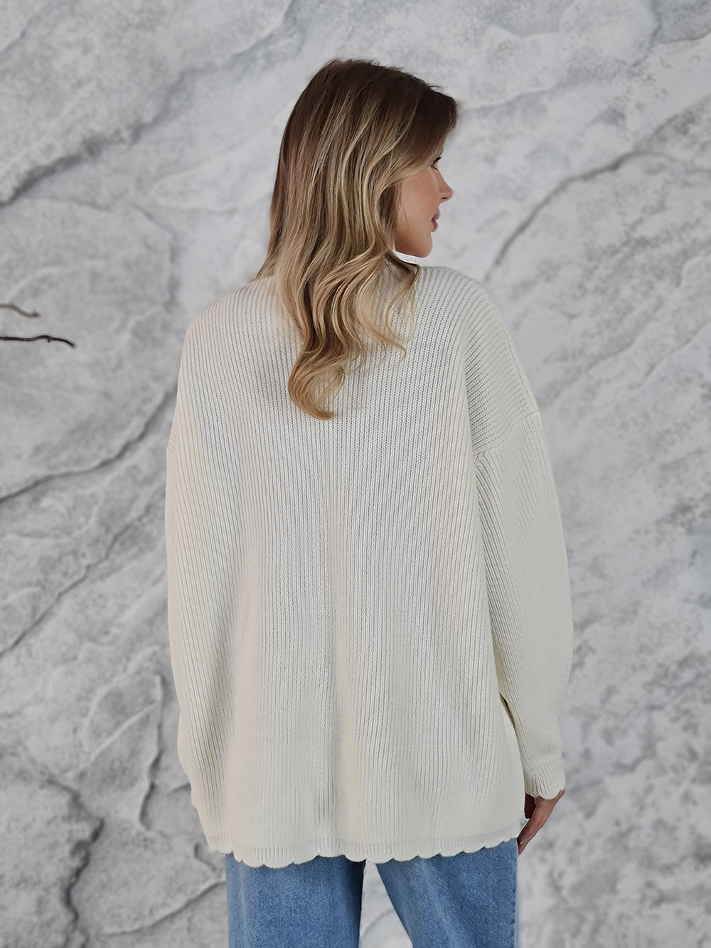 Кардиган Barbara Alvisi вышивка цветы белый, фотография №4