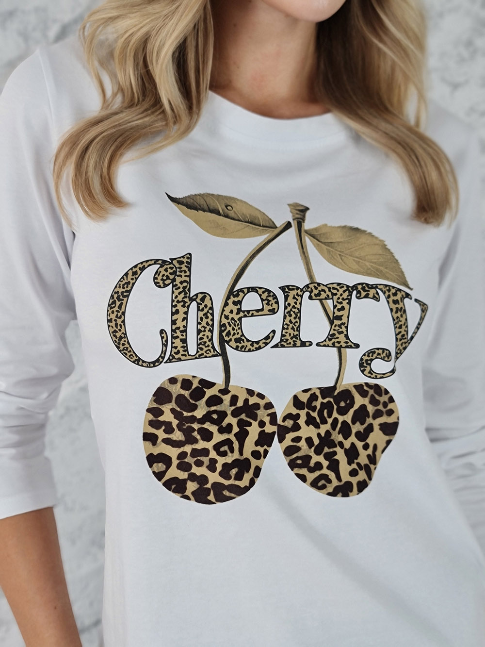 Лонгслив Mitica&Co. "Cherry" белый, фотография №2