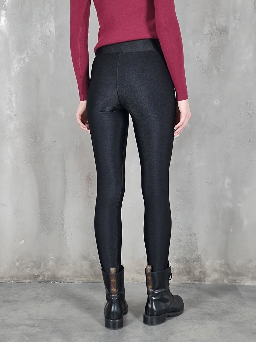 Леггинсы Gondola Blu трикотажные на флисе черные, фотография №5